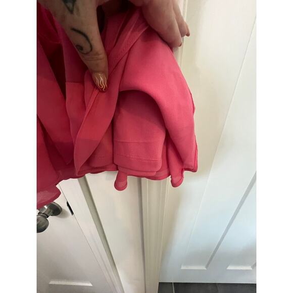 GB GIRLS SLEEVELESS RUFFLED HEM PINK SUNDRESS WAIST TIE GIRLS SIZE 7 - Picture 6 of 9